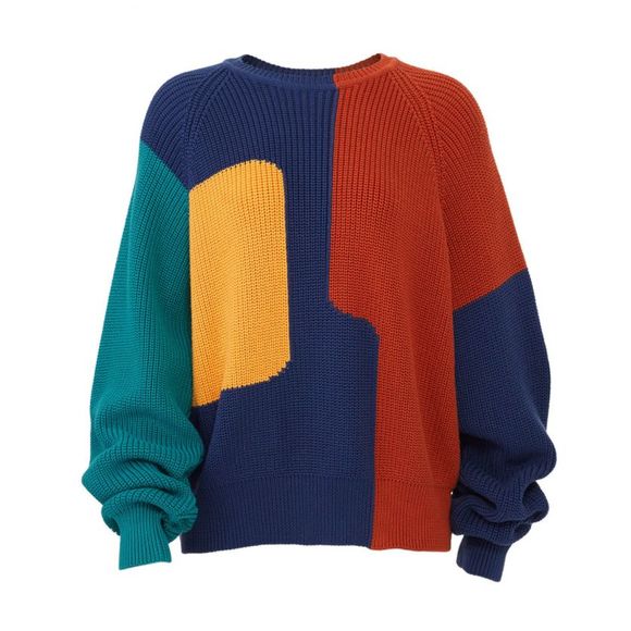 Mara Hoffman Sweaters - Mara Hoffman Colorblock Avery Organic Sweater